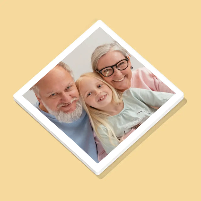 Zdjęcie i Podpis: Podziękowania Dla Dziadków - Podkładki Pod Kubki | DE