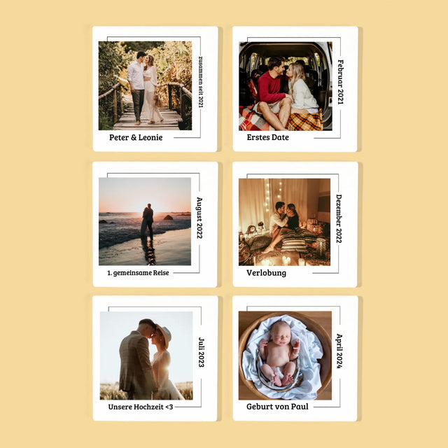 Nasza Historia: Nasze Momenty - Podkładki Pod Kubki | DE