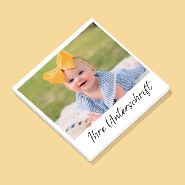 Zdjęcie i Podpis: Twoje Zdjęcie i Podpis - Podkładki Pod Kubki | DE