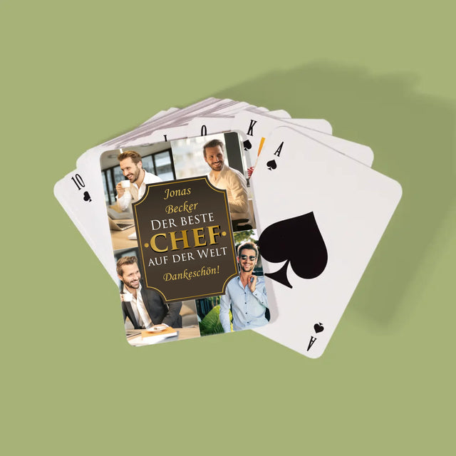 Fotokolaż: Najlepszy Szef Na Świecie - Karty Do Gry | DE
