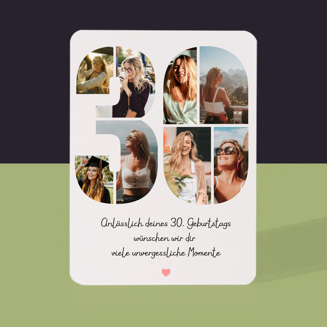 Fotokolaż: 30 Urodziny Życzenia - Karty Do Gry | DE