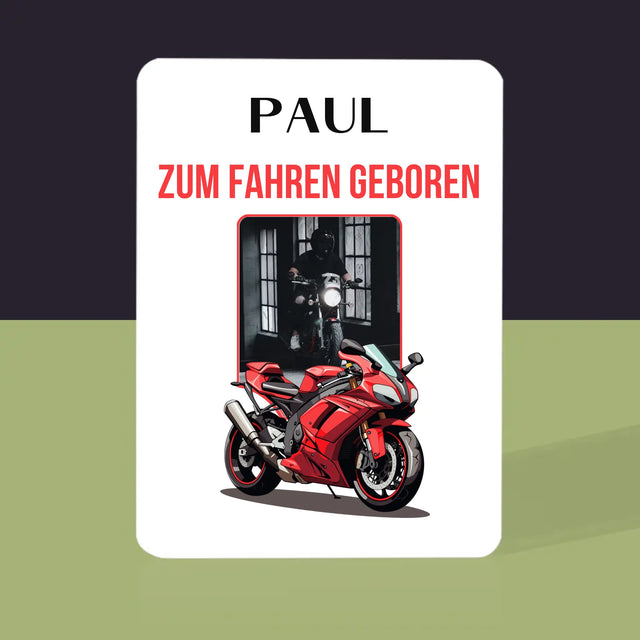 Zdjęcie I Podpis: Urodzony Do Jazdy - Karty Do Gry | DE