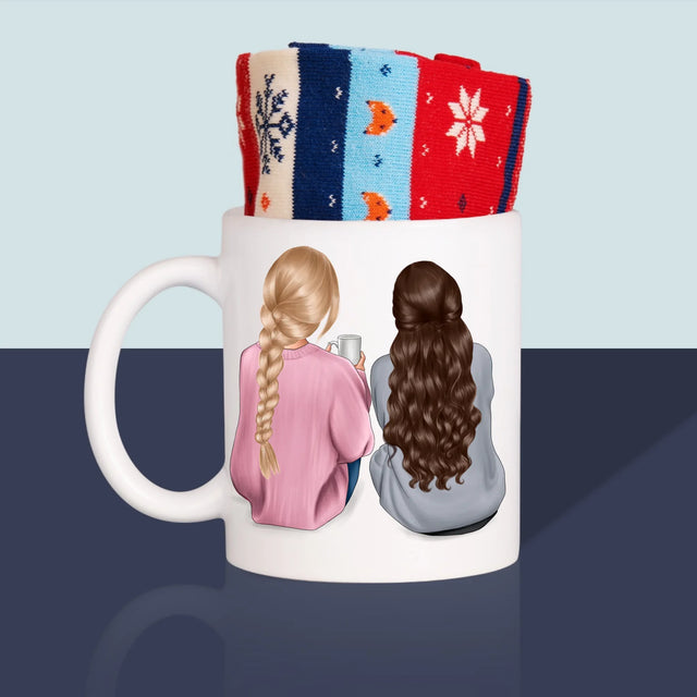 Tvorenie Postavy: Priateľky - Zimné Ponožky V Hrnčeku