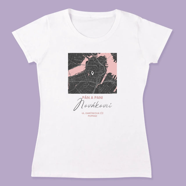 Mapa Mesta: Mapa Mesta: Pán A Pani - Tričká Pre Pár