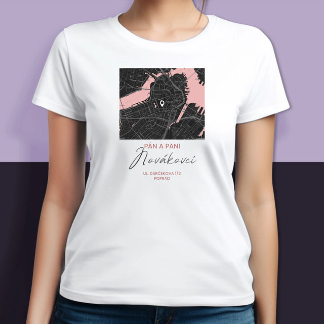 Mapa Mesta: Mapa Mesta: Pán A Pani - Tričká Pre Pár