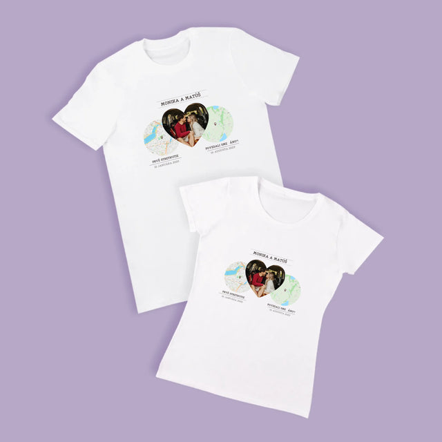 Mapa Mesta: Naše Miesta - Tričká Pre Pár