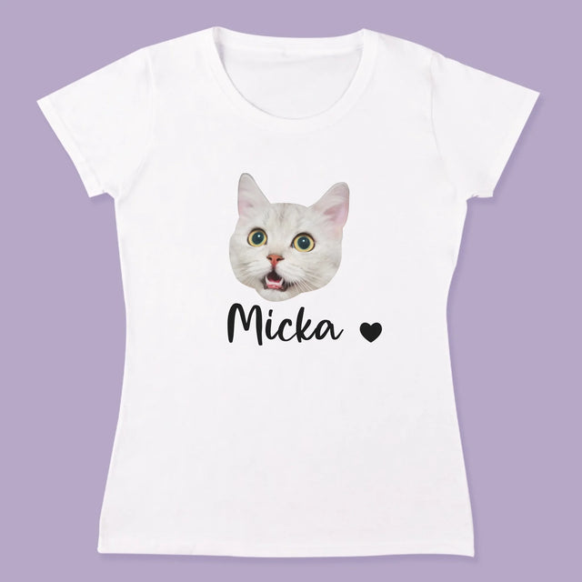 Tvoja Postava: Hlava Tvojej Mačičky - Tričká Pre Pár