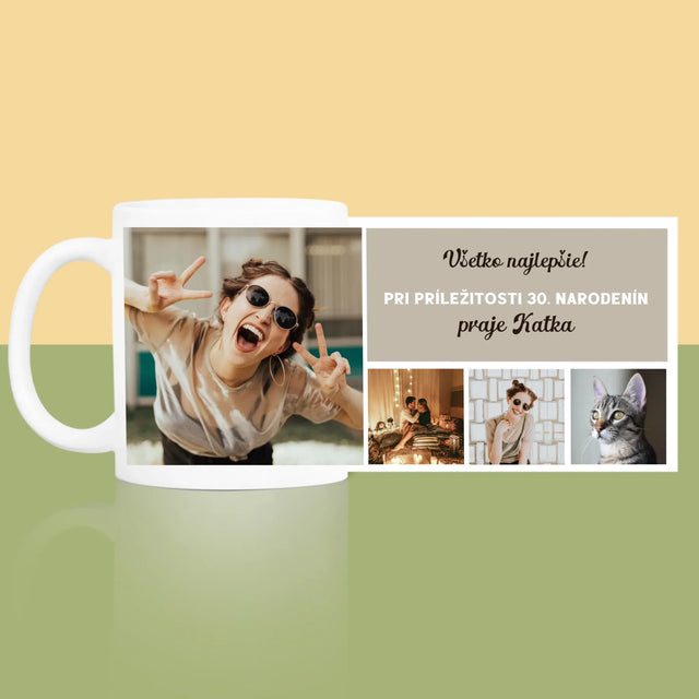 Fotokoláž: Narodeninová Koláž Z Fotografií - Hrnček