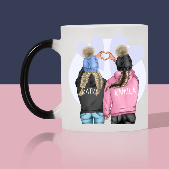 Tvorenie Postavy: Priateľky - Hrnček