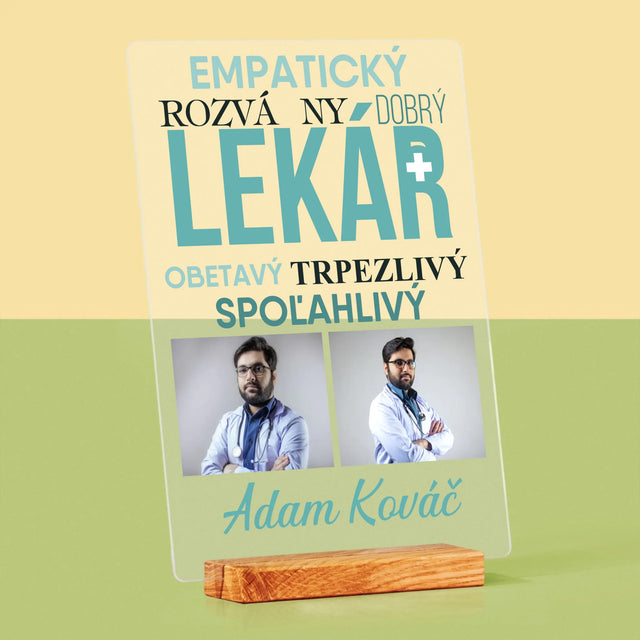 Fotokoláž: Lekár Črty - Tlač Na Akrylové Sklo