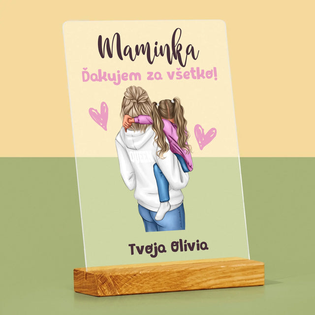 Tvorenie Postavy: Mama S Dieťaťom - Tlač Na Akrylové Sklo