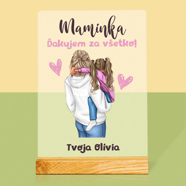 Tvorenie Postavy: Mama S Dieťaťom - Tlač Na Akrylové Sklo