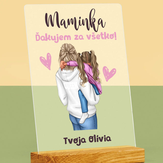 Tvorenie Postavy: Mama S Dieťaťom - Tlač Na Akrylové Sklo