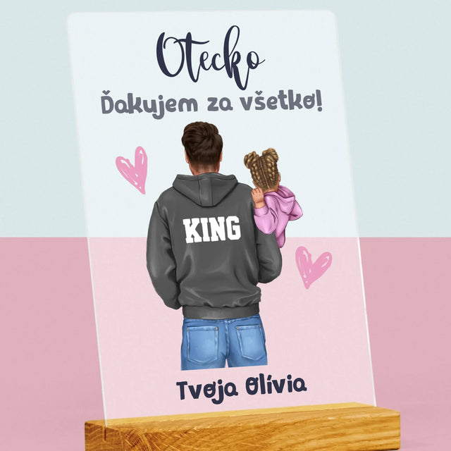 Tvorenie Postavy: Otec S Dieťaťom - Tlač Na Akrylové Sklo