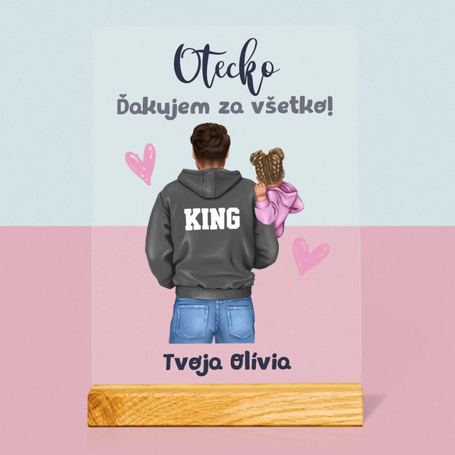 Tvorenie Postavy: Otec S Dieťaťom - Tlač Na Akrylové Sklo