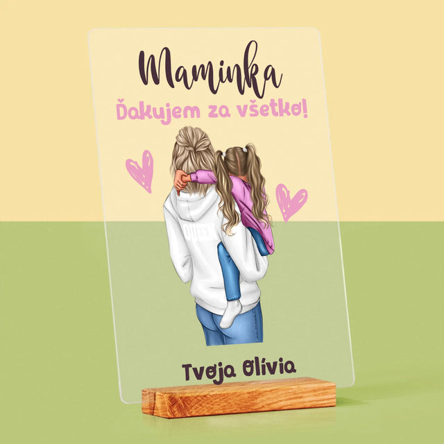 Tvorenie Postavy: Mama S Dieťaťom - Tlač Na Akrylové Sklo