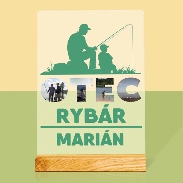 Slovo Z Fotografií: Otec Rybár - Tlač Na Akrylové Sklo