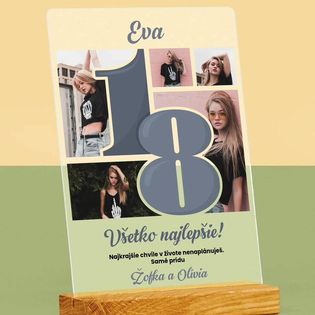 Fotokoláž: 18 Najkrajšie Chvíle - Tlač Na Akrylové Sklo