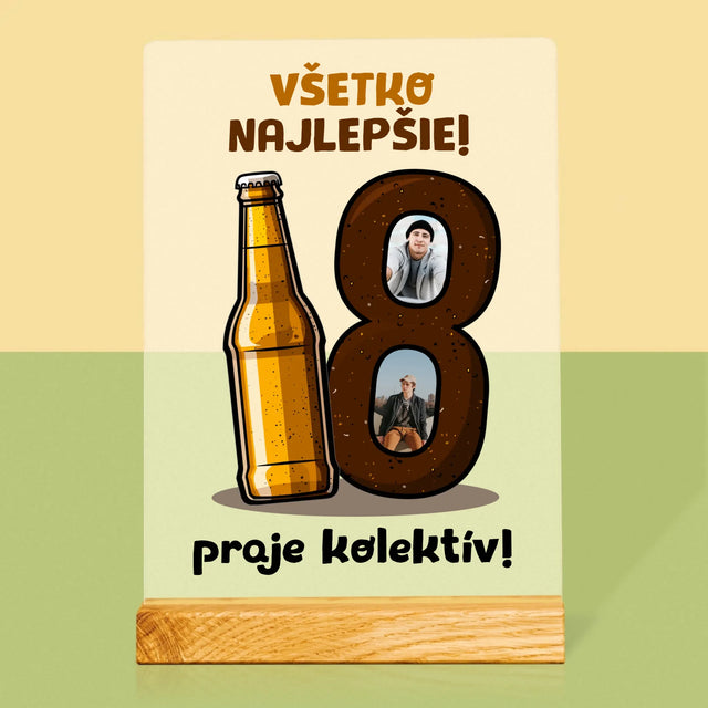 Fotokoláž: 18 Pivo - Tlač Na Akrylové Sklo