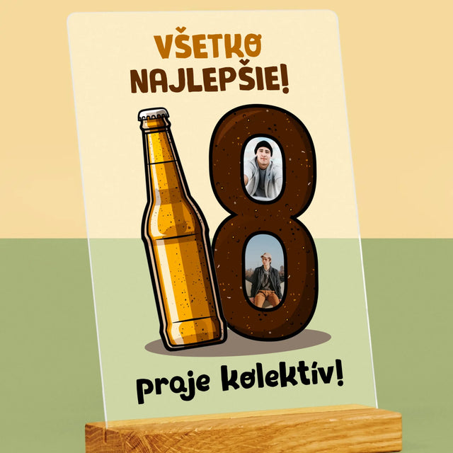 Fotokoláž: 18 Pivo - Tlač Na Akrylové Sklo