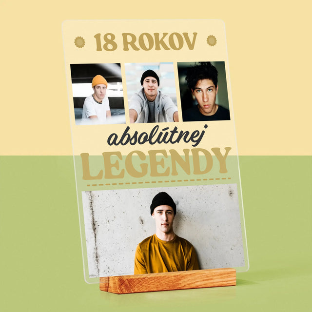 Fotokoláž: 18 Rokov Absolútnej Legendy - Tlač Na Akrylové Sklo
