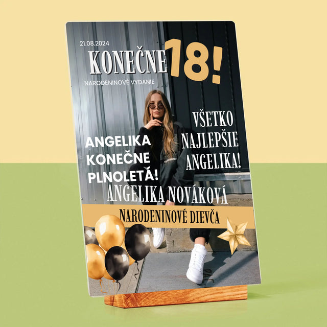 Obálka Časopisu: Konečne 18 - Tlač Na Akrylové Sklo