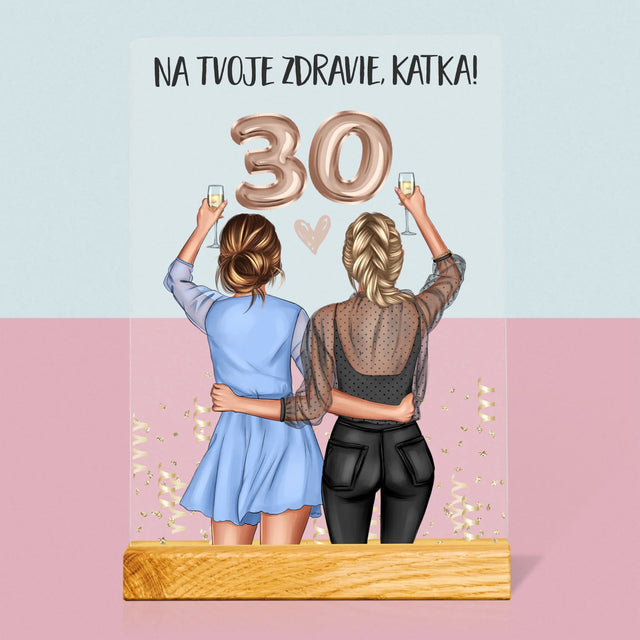 Tvorenie Postavy: Na Tvoje Zdravie 30 - Tlač Na Akrylové Sklo