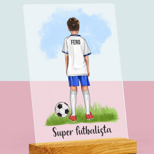 Tvorenie Postavy: Malý Futbalista - Tlač Na Akrylové Sklo