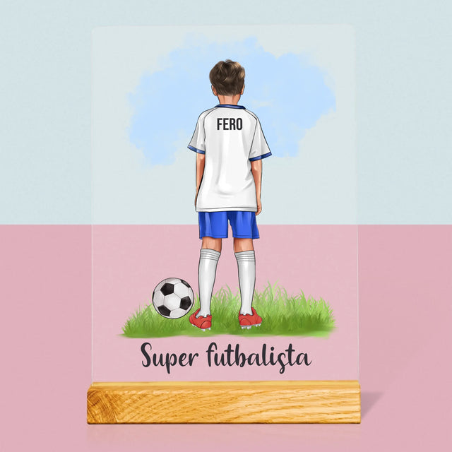 Tvorenie Postavy: Malý Futbalista - Tlač Na Akrylové Sklo