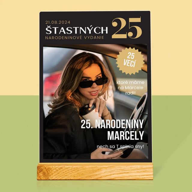 Obálka Časopisu: Štastných 25 - Tlač Na Akrylové Sklo