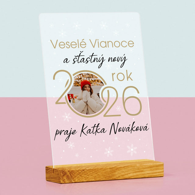 Fotokoláž: Šťastný Nový Rok - Tlač Na Akrylové Sklo