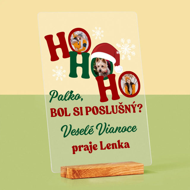 Fotokoláž: Ho Ho Ho - Tlač Na Akrylové Sklo