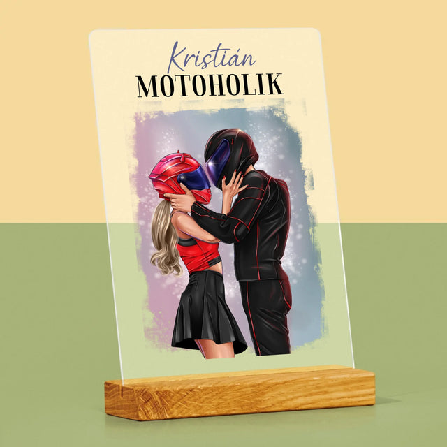 Tvorenie Postavy: Motoholik - Tlač Na Akrylové Sklo