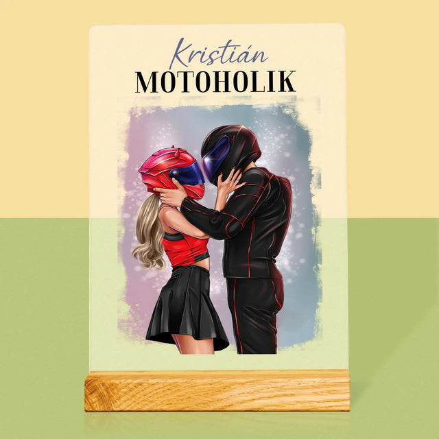 Tvorenie Postavy: Motoholik - Tlač Na Akrylové Sklo