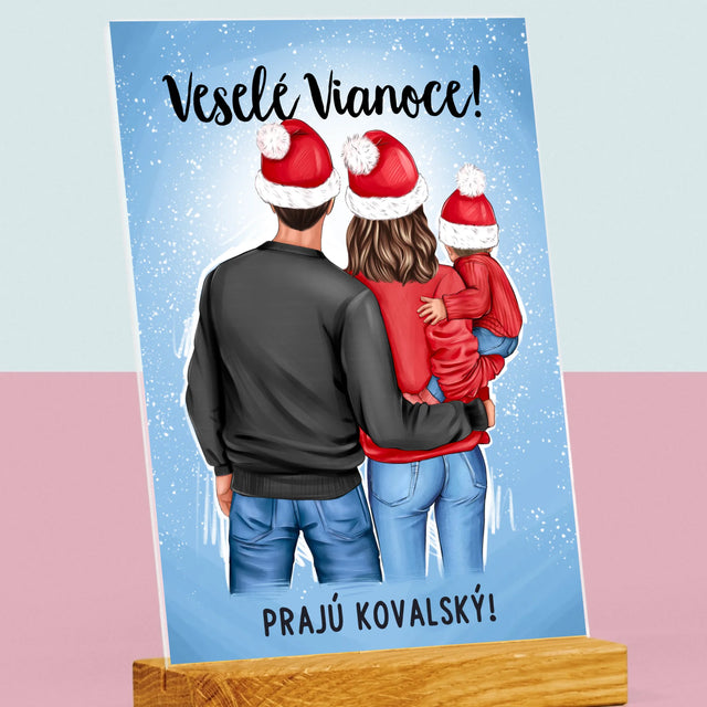 Tvorenie Postavy: Vianočná Rodina - Tlač Na Akrylové Sklo