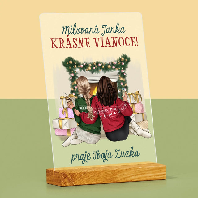 Tvorenie Postavy: Vianočné Kamarátky - Tlač Na Akrylové Sklo
