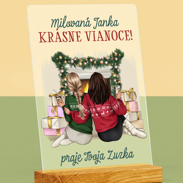 Tvorenie Postavy: Vianočné Kamarátky - Tlač Na Akrylové Sklo
