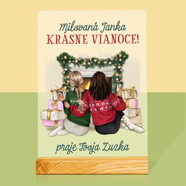 Tvorenie Postavy: Vianočné Kamarátky - Tlač Na Akrylové Sklo