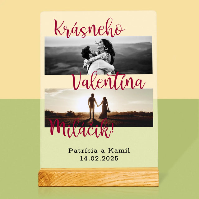 Fotokoláž: Krásneho Valentína - Tlač Na Akrylové Sklo