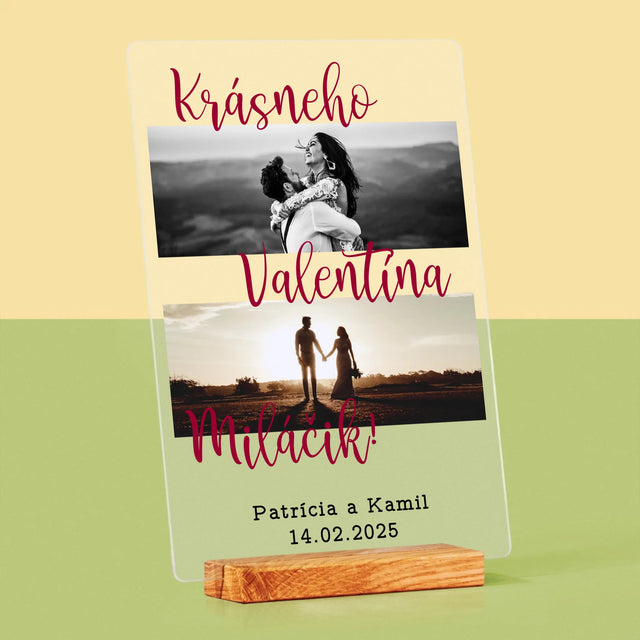 Fotokoláž: Krásneho Valentína - Tlač Na Akrylové Sklo