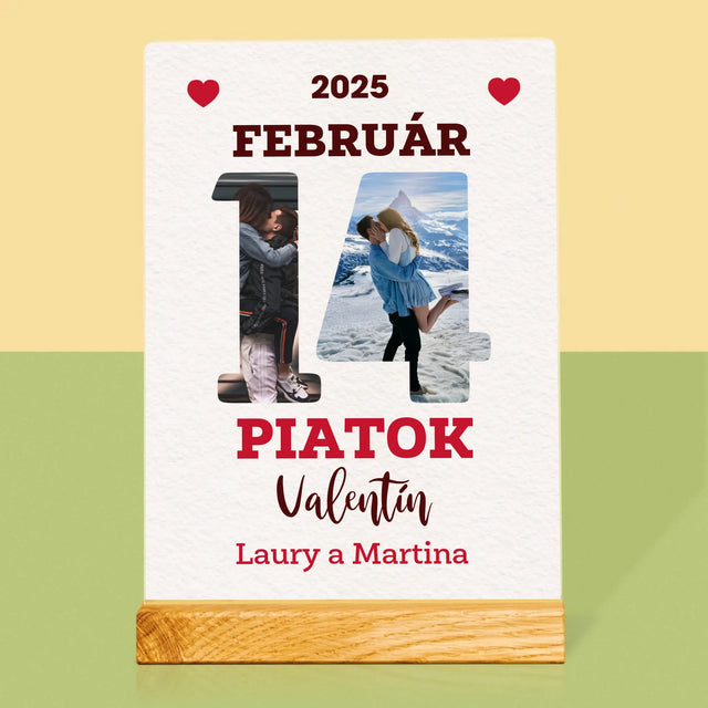Slovo Z Fotografií: Valentín Strana Z Kalendára - Tlač Na Akrylové Sklo