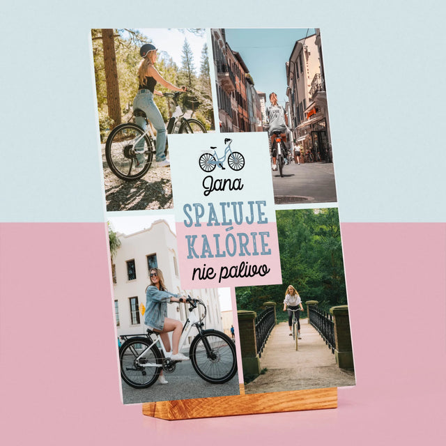 Fotokoláž: Spaľuje Kalórie, Nie Palivo - Tlač Na Akrylové Sklo