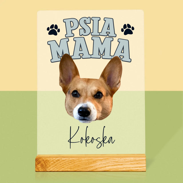 Tvoja Postava: Psia Mama - Tlač Na Akrylové Sklo