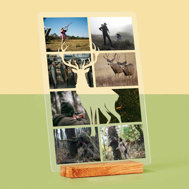 Fotokoláž: Poľovník - Tlač Na Akrylové Sklo