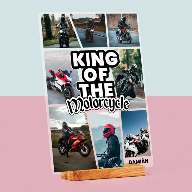 Fotokoláž: King Of The Motorcycle - Tlač Na Akrylové Sklo