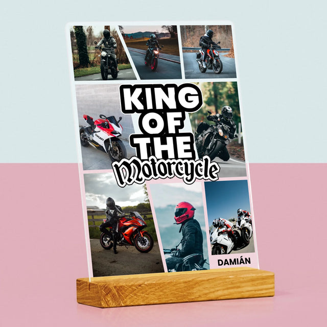 Fotokoláž: King Of The Motorcycle - Tlač Na Akrylové Sklo