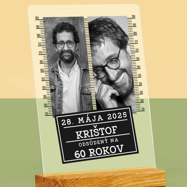Fotokoláž: Odsúdený Na 60 Rokov - Tlač Na Akrylové Sklo