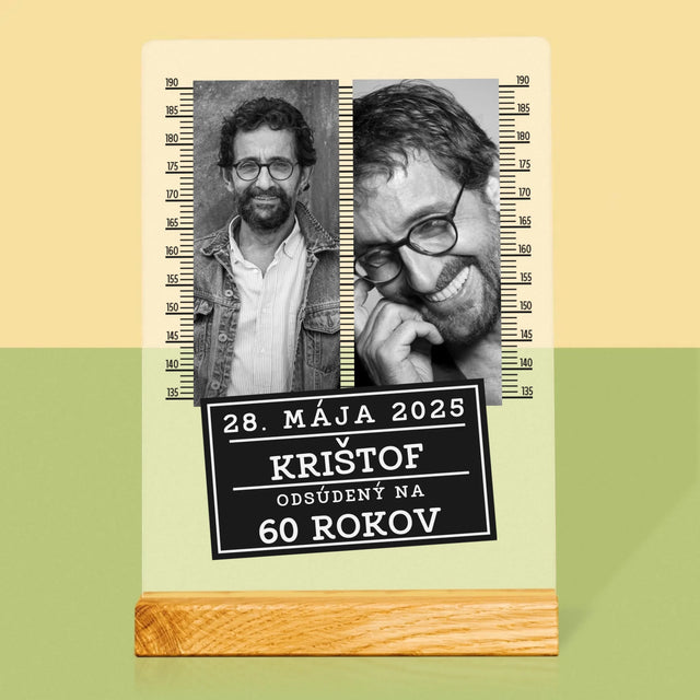 Fotokoláž: Odsúdený Na 60 Rokov - Tlač Na Akrylové Sklo