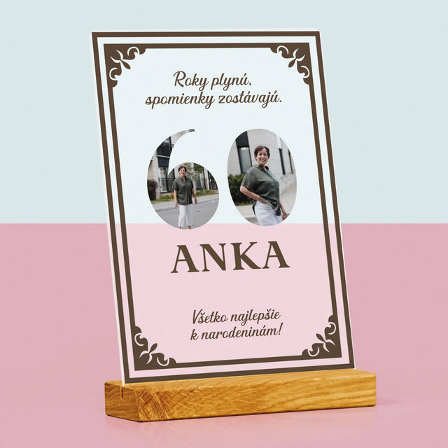Slovo Z Fotografií: Roky Plynú - Tlač Na Akrylové Sklo