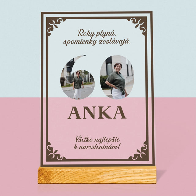 Slovo Z Fotografií: Roky Plynú - Tlač Na Akrylové Sklo